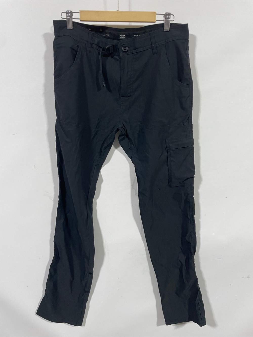 Prana Men's Black Cargo Pants with Utility Pockets